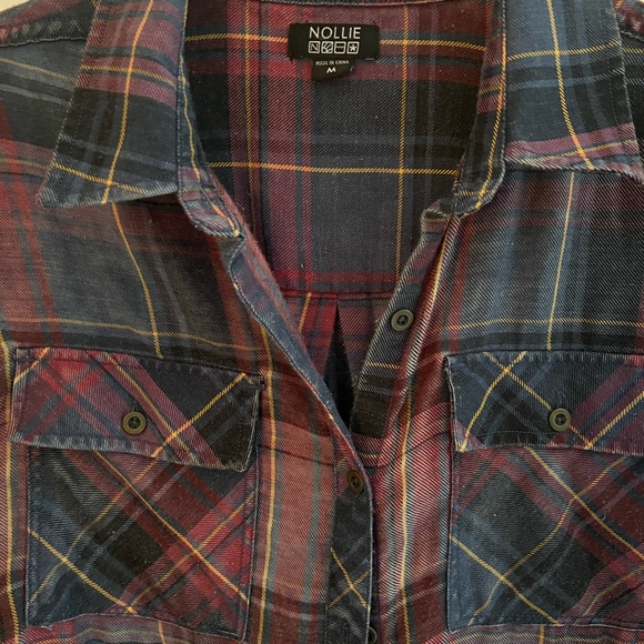 NOLLIE - Flannel Distressed Plaid, Size M - Picture 3 of 6